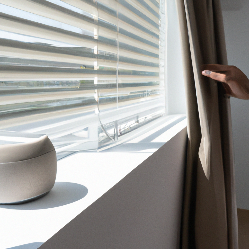 Voice control of smart window treatments in a contemporary home