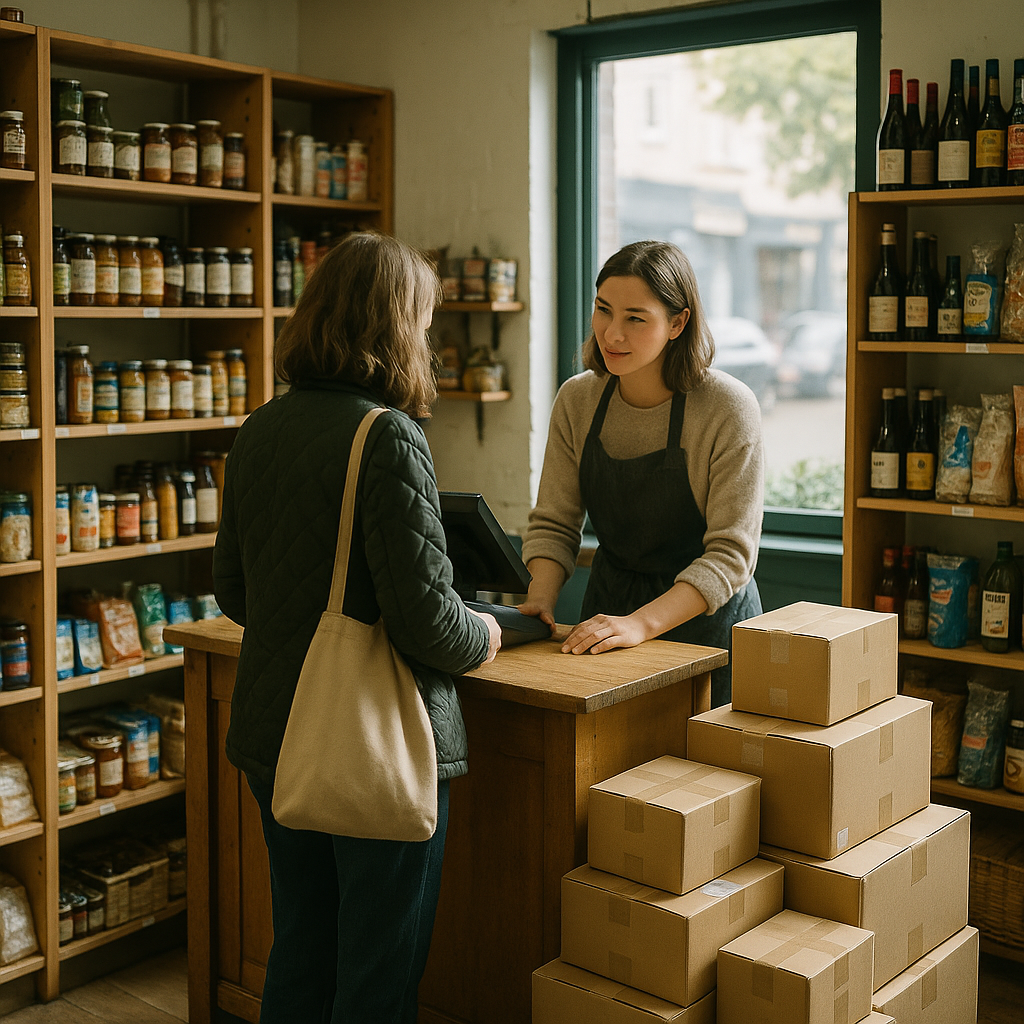 Independent UK retailer using in store space as parcel collection points