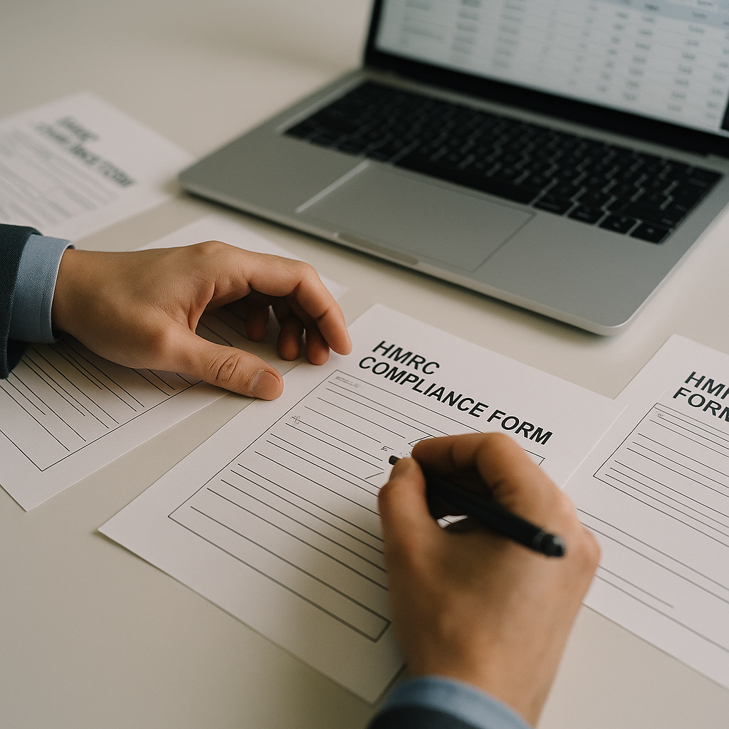 Detailed view of R&D tax credits UK scaleups HMRC 2026 compliance paperwork being reviewed