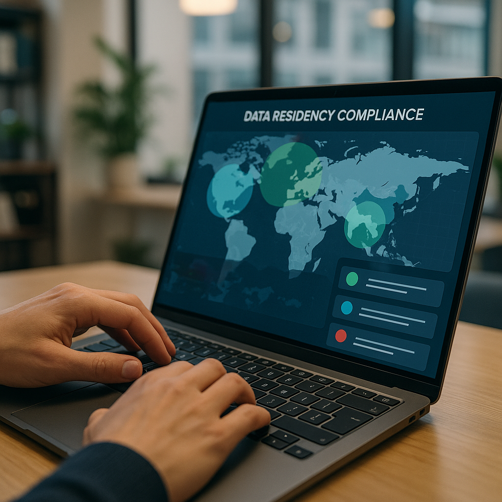 Developer reviewing data residency settings relevant to UK-built SaaS software procurement